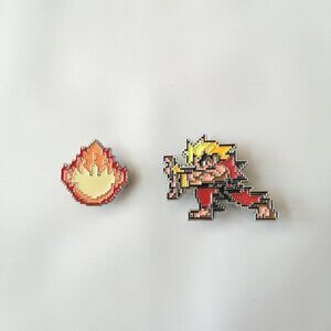 ??2 20$ Street Fighter Ken Enamel Pin NWOT